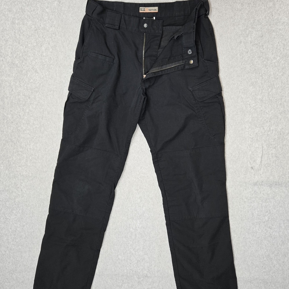 5.11 Tactical Stryke Men Pants 32X34 Black Cargo Ripstop Utility